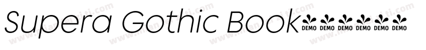 Supera Gothic Book字体转换